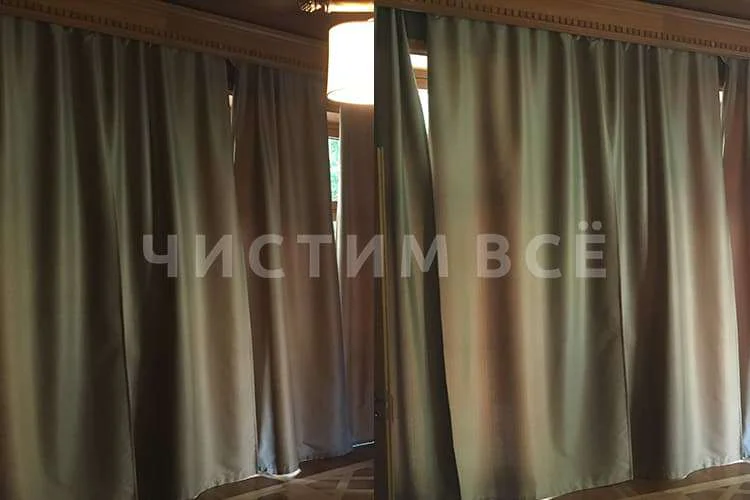 Химчистка и глажка штор для постоянного клиента