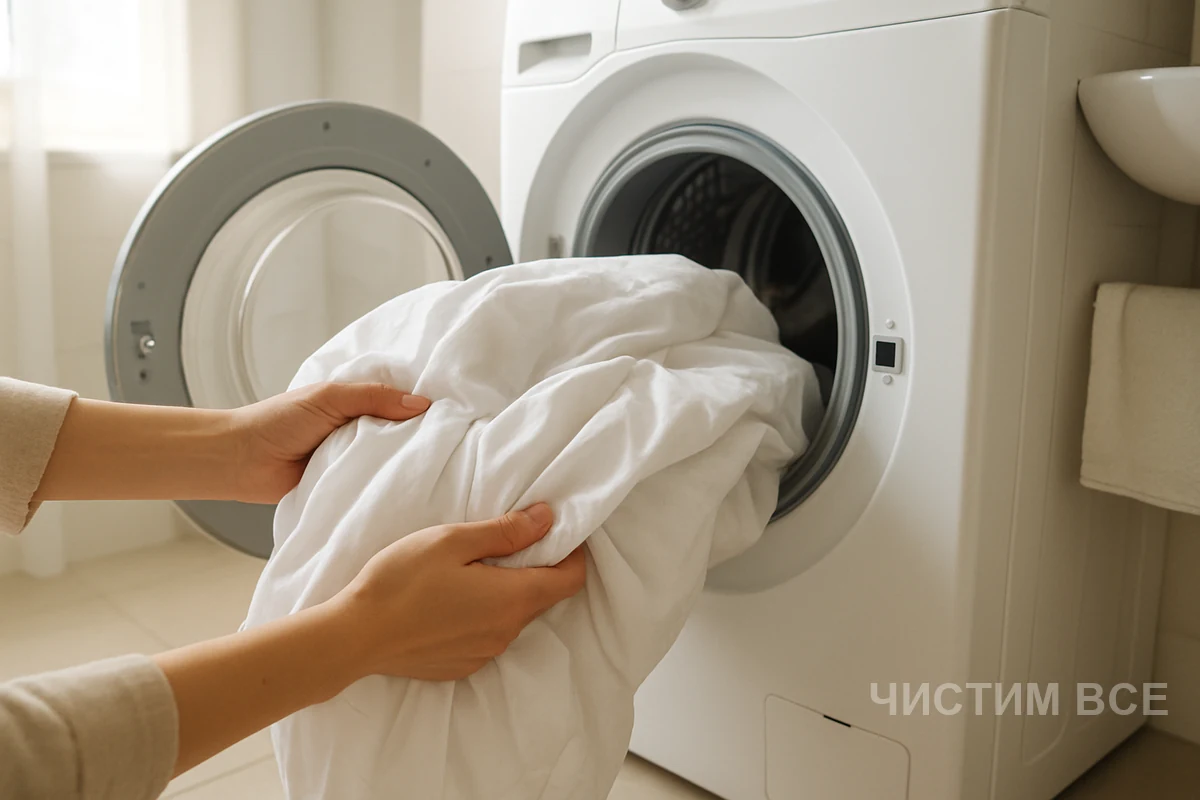 Как постирать постельное белье в машинке